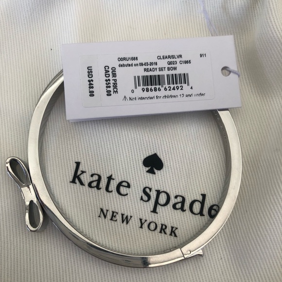 Kate Spade Silver Ready Set Bow Bracelet - Picture 3 of 5